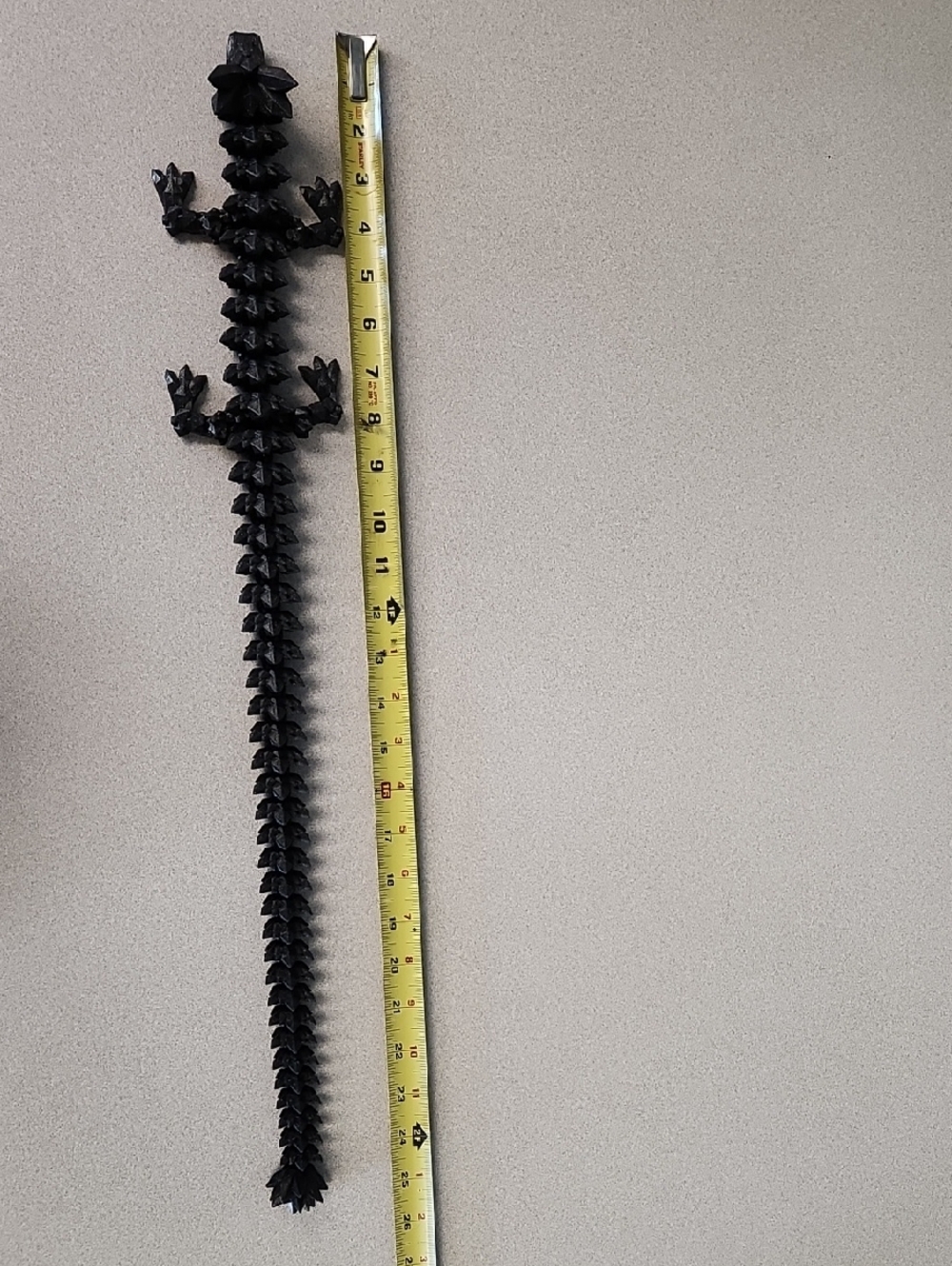 Black Flexible Spiky Dragon Sensory Toy - Kids Playset